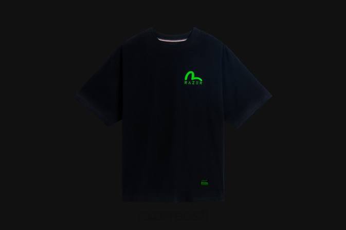 evisu daicock mustriga t-särk Razer RF2D191 üks värv kehakate