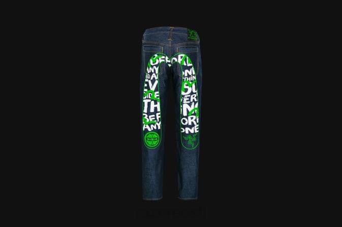 evisu daicock mustriga tikandiga porgandi-fit teksad #2017 Razer RF2D192 üks värv kehakate