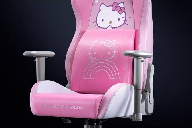 nimmepadi – hello kitty and friends väljaanne Razer RF2D129 üks värv mängutool