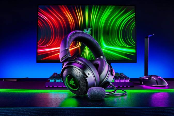 kraken v3 hüpersense Razer RF2D95 üks värv mängude heli