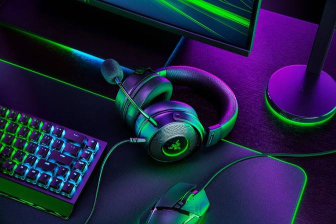kraken v3 hüpersense Razer RF2D95 üks värv mängude heli