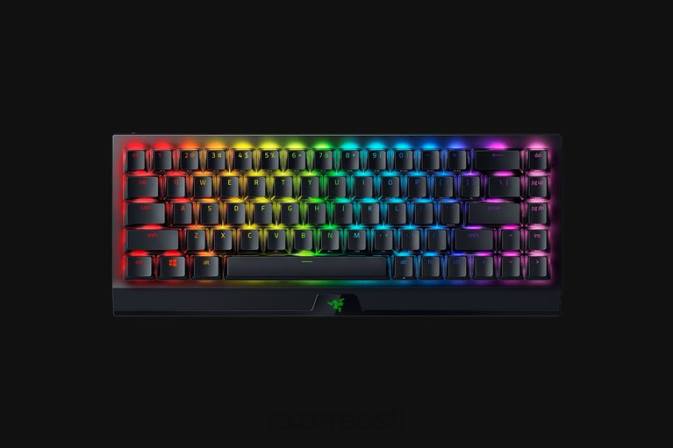 blackwidow v3 mini hyperspeed - fantoomväljaanne - kollane lüliti - meie Razer RF2D64 must klaviatuur