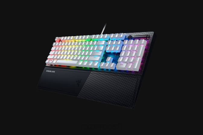 blackwidow v3 – roheline lüliti – meie – robloxi väljaanne Razer RF2D59 valge klaviatuur