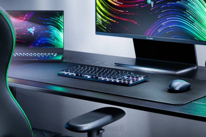 deathstalker v2 pro tenkeyless - klõpsatav optiline lüliti - meie Razer RF2D66 must klaviatuur