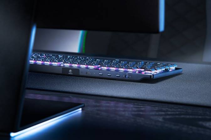 deathstalker v2 pro tenkeyless - klõpsatav optiline lüliti - meie Razer RF2D66 must klaviatuur