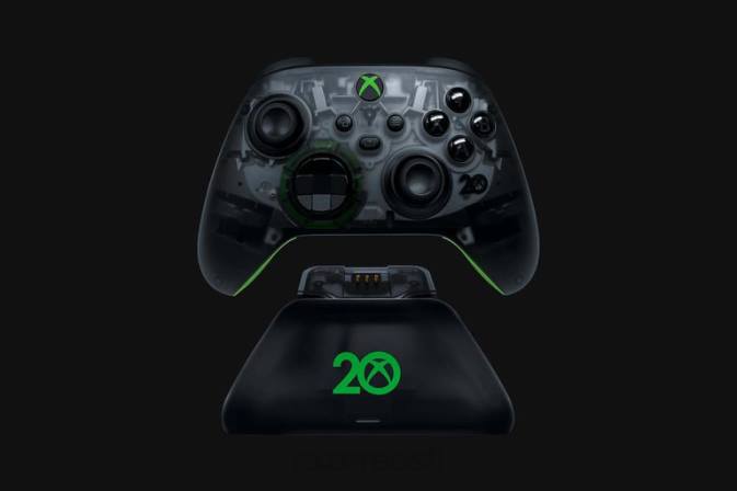 universaalne kiirlaadimisalus xboxile - xbox 20. aastapäeva piiratud väljaanne Razer RF2D166 üks värv konsool
